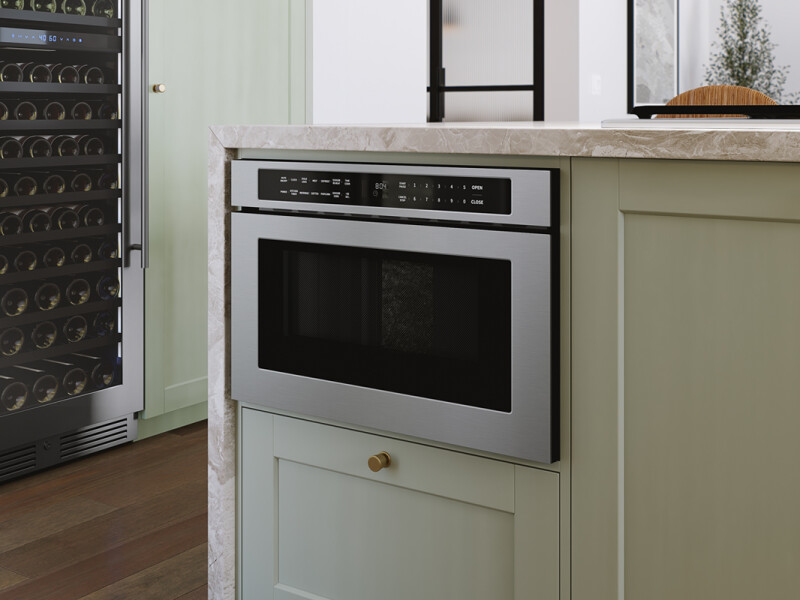 Microwave Drawer, 24in, Built-In, SS, 1.2cf view 3