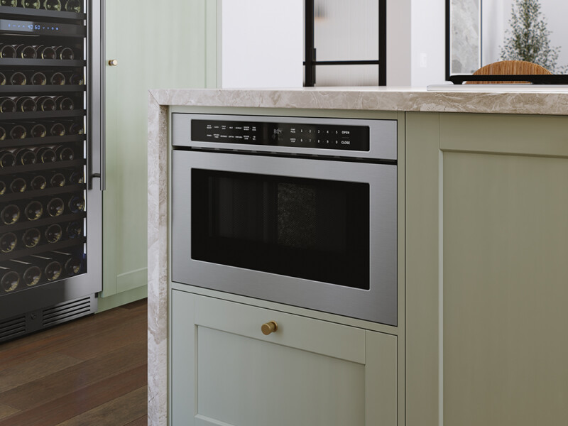 Microwave Drawer, 24in, Built-In, SS, 1.2cf view 7