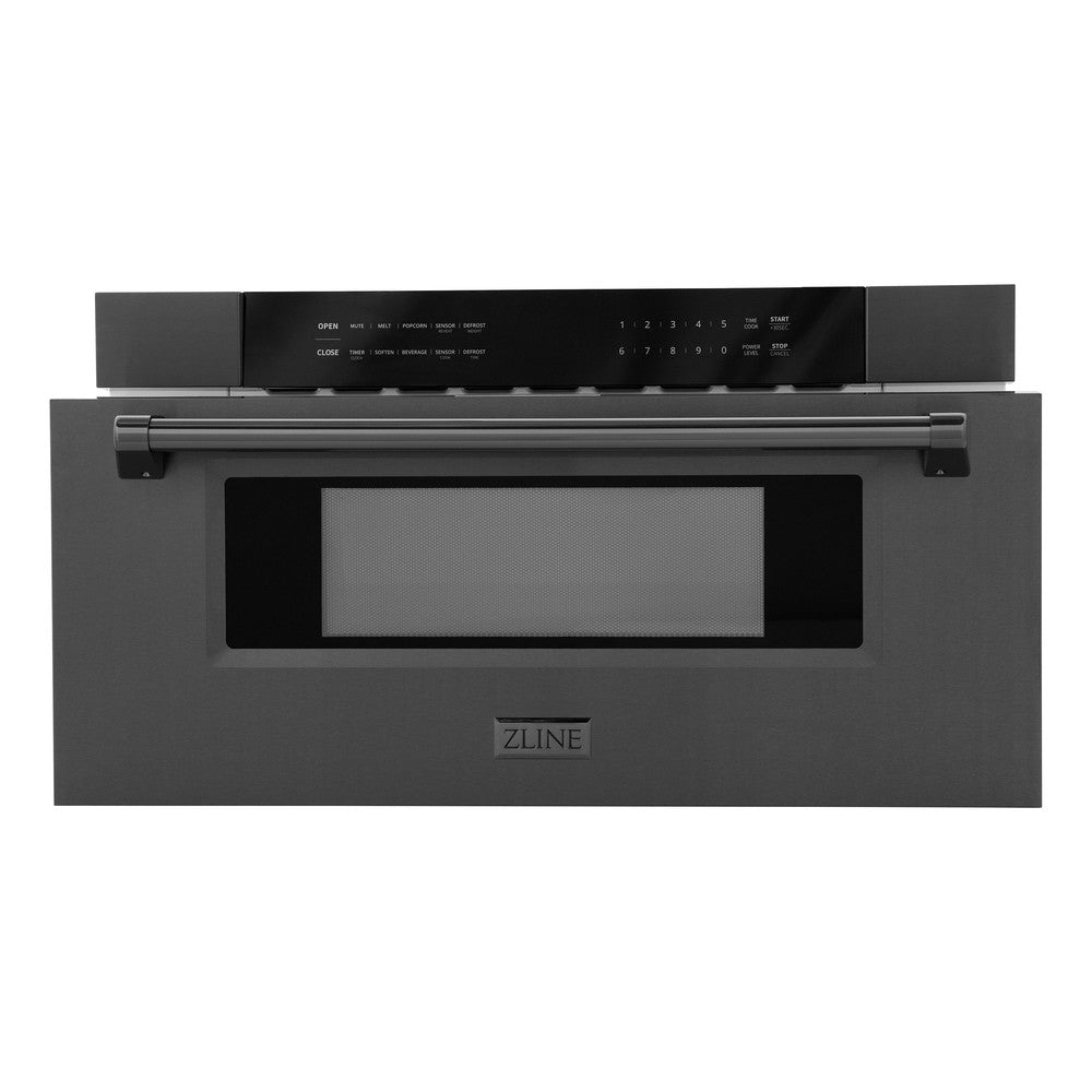 30 In. 1.2 Cu. Ft. Built-in Microwave Drawer In Black Stainless Steel MWD30BS