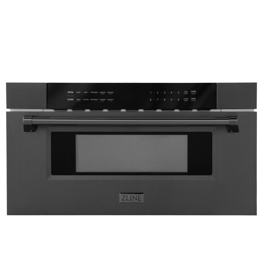30 In. 1.2 Cu. Ft. Built-in Microwave Drawer In Black Stainless Steel MWD30BS