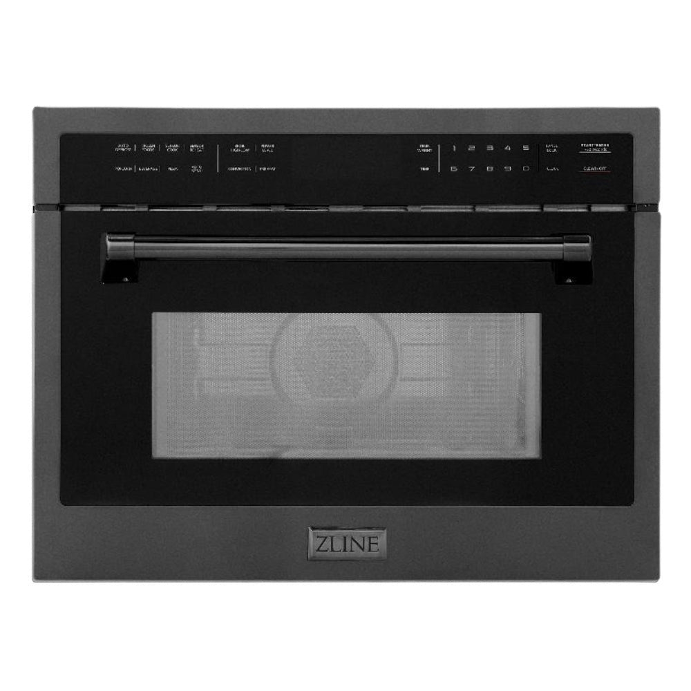 24 In. Black Stainless Steel Built-in Convection Microwave Oven With Speed And Sensor Cooking MWO24BS