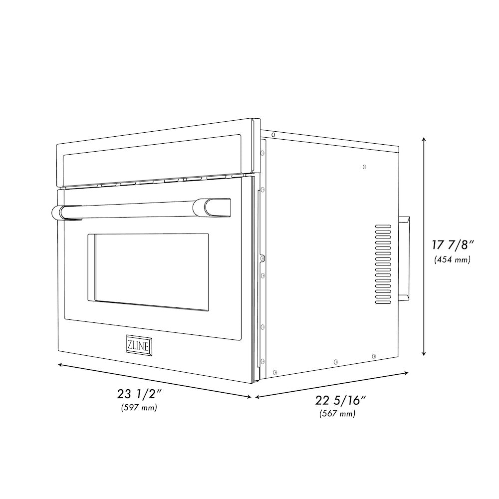 24 In. 1.6 Cu Ft. Built-in Convection Microwave Oven In Satin Stainless Steel With Speed And Sensor Cooking MWO24SS