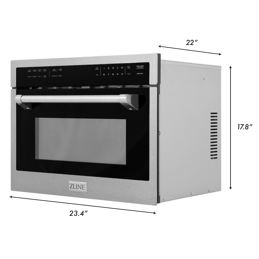 24 In. 1.6 Cu Ft. Built-in Convection Microwave Oven In Satin Stainless Steel With Speed And Sensor Cooking MWO24SS
