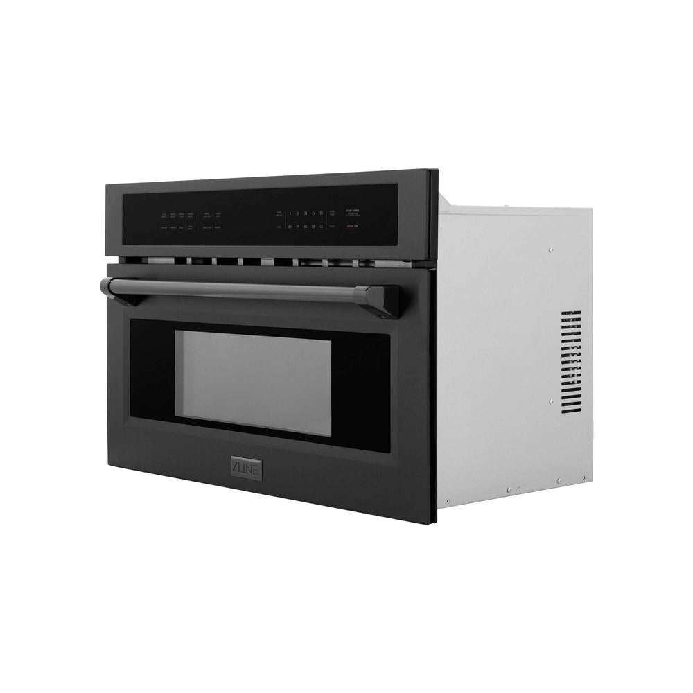 30 In. 1.6 Cu Ft. Black Stainless Steel Built-in Convection Microwave Oven MWO30BS