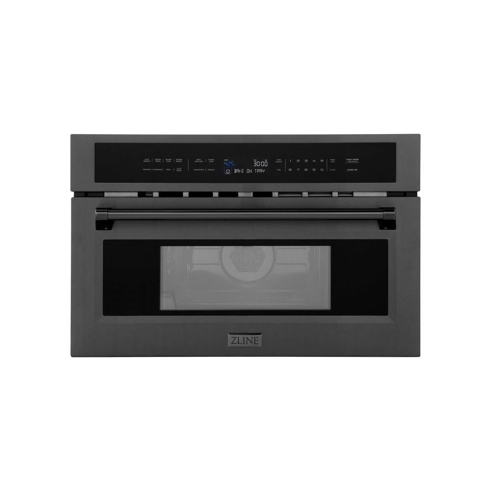 30 In. 1.6 Cu Ft. Black Stainless Steel Built-in Convection Microwave Oven MWO30BS