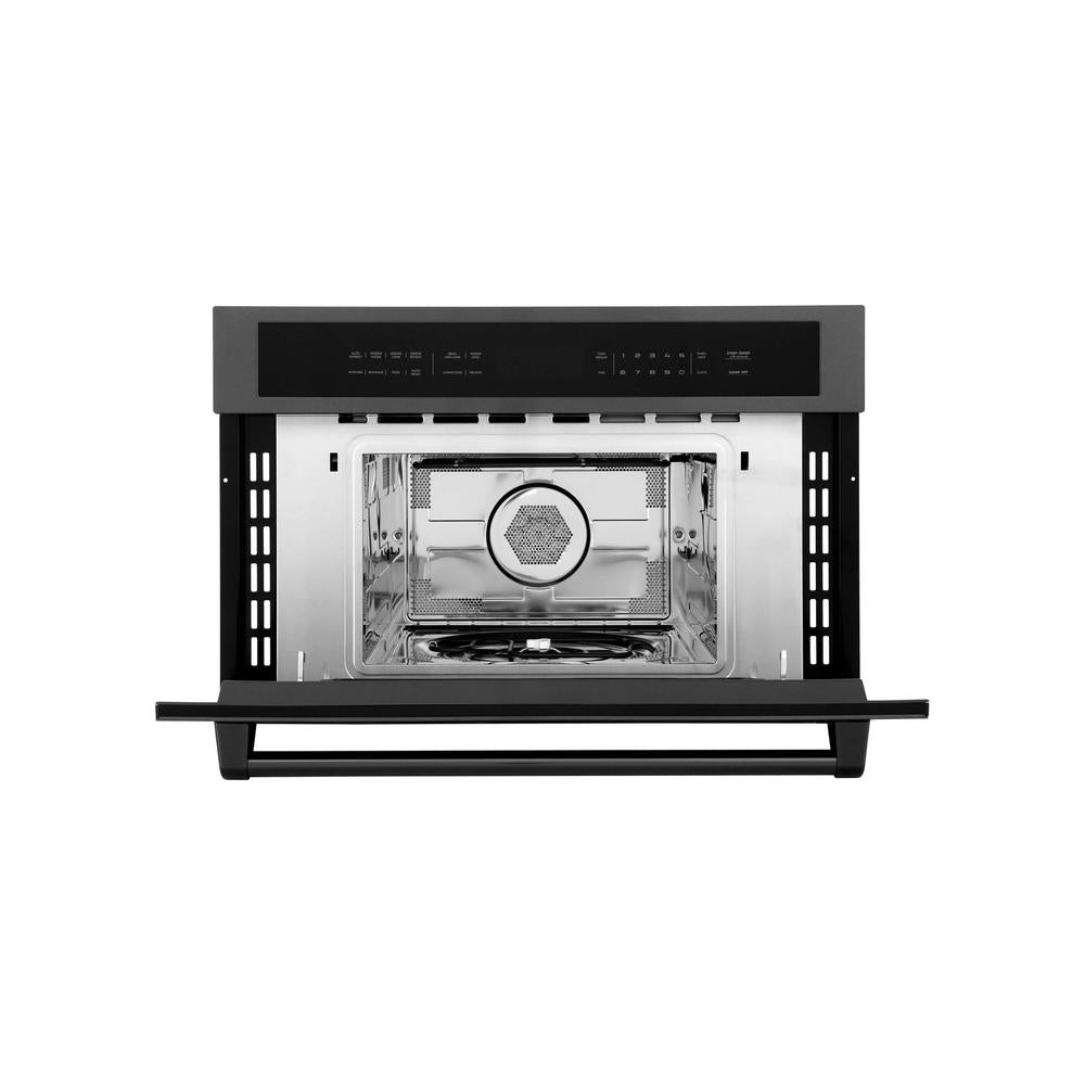 30 In. 1.6 Cu Ft. Black Stainless Steel Built-in Convection Microwave Oven MWO30BS
