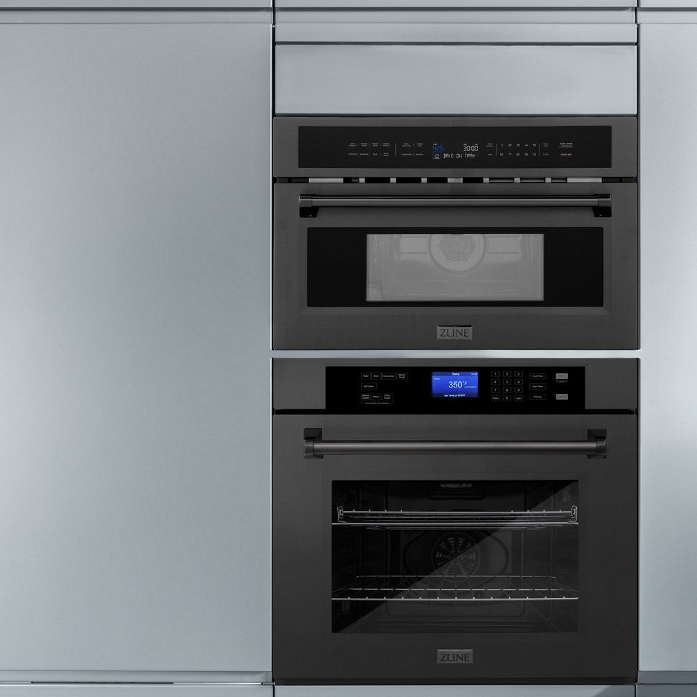 30 In. 1.6 Cu Ft. Black Stainless Steel Built-in Convection Microwave Oven MWO30BS