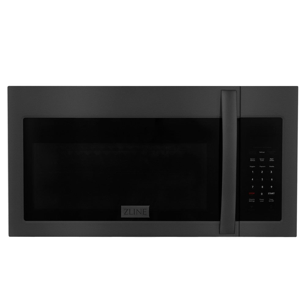 30 In. Black Stainless Steel Over The Range Convection Microwave Oven With Modern Handle MWOOTR30BS