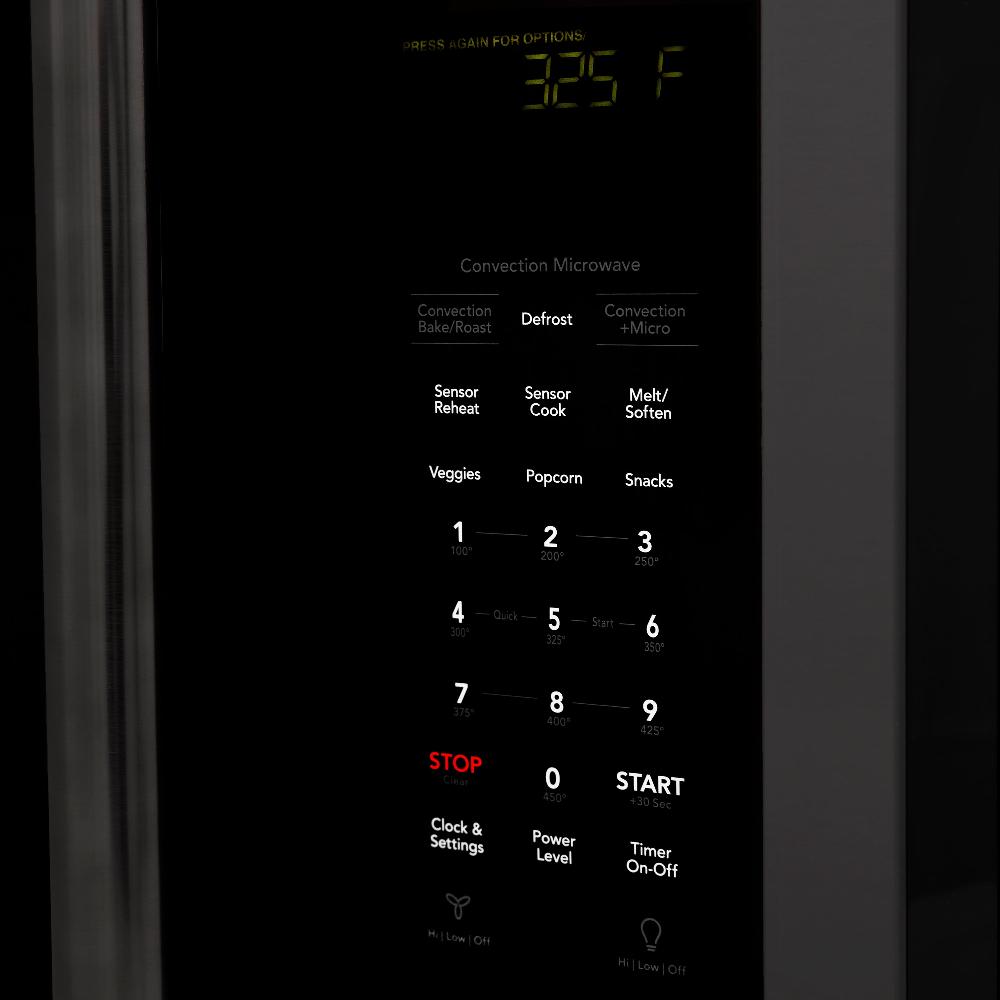 30 In. Black Stainless Steel Over The Range Convection Microwave Oven With Modern Handle MWOOTR30BS