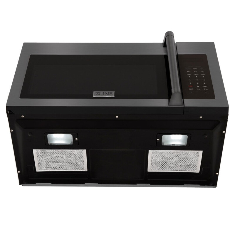 30 in. Black Stainless Steel Over the Range Convection Microwave Oven with Traditional Handle MWOOTRHBS