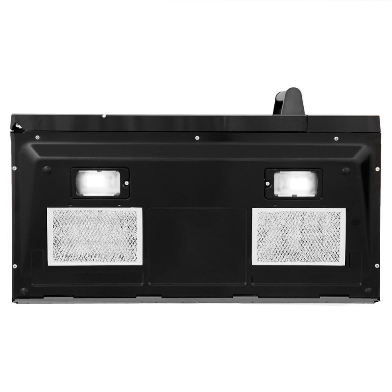 30 in. Black Stainless Steel Over the Range Convection Microwave Oven with Traditional Handle MWOOTRHBS