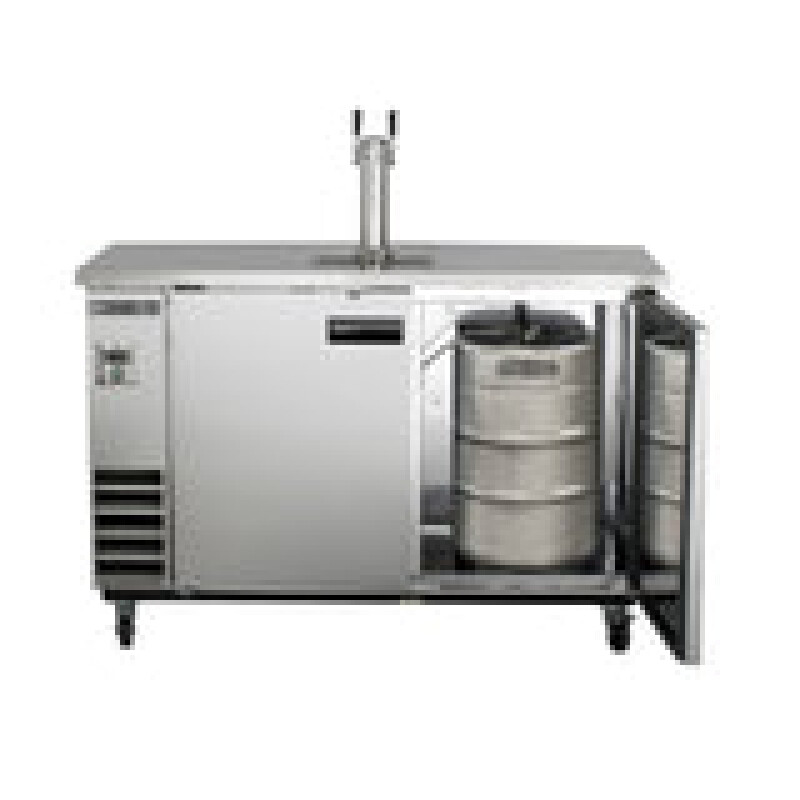 Maxx Cold Single Tower, 2 Tap Beer Dispenser, 10.5 cu. ft., 2 Barrels/Kegs (297L)  MXBD481SHC