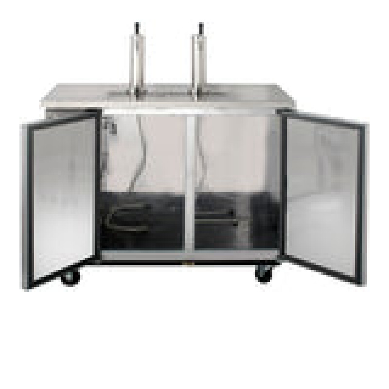 Maxx Cold Dual Tower Beer Dispenser, 10.5 cu. ft., 2 Barrels/Kegs (297L)  MXBD482SHC