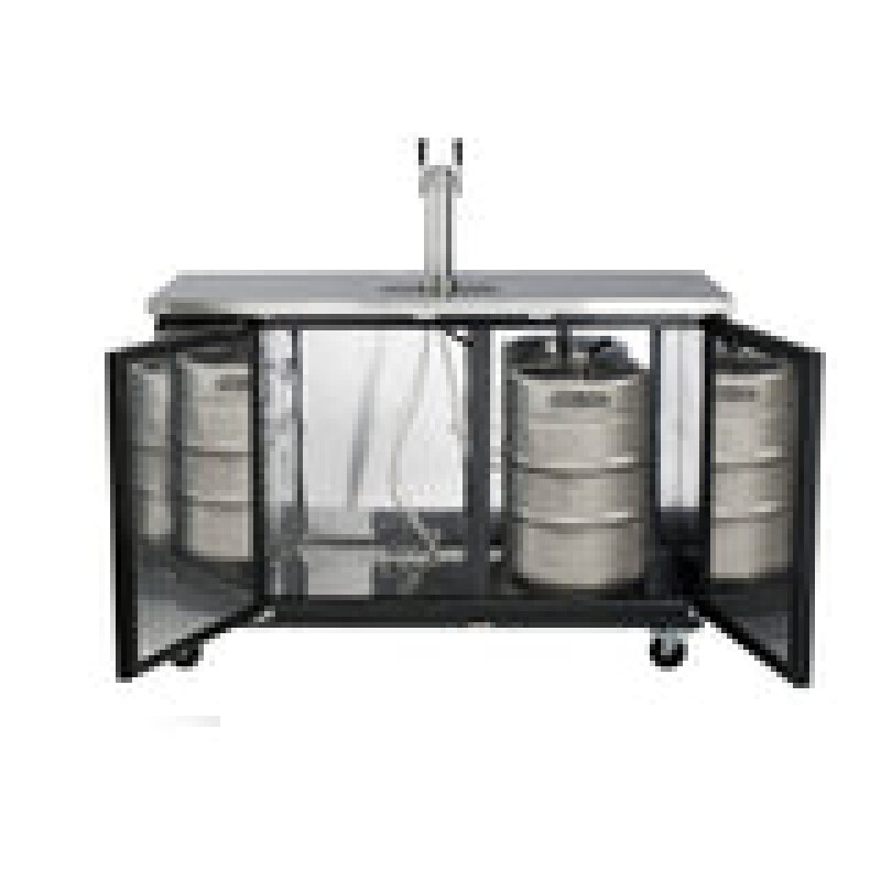 Maxx Cold Single Tower, 2 Tap Beer Dispenser, 2 Barrels/Kegs (402L) MXBD601BHC