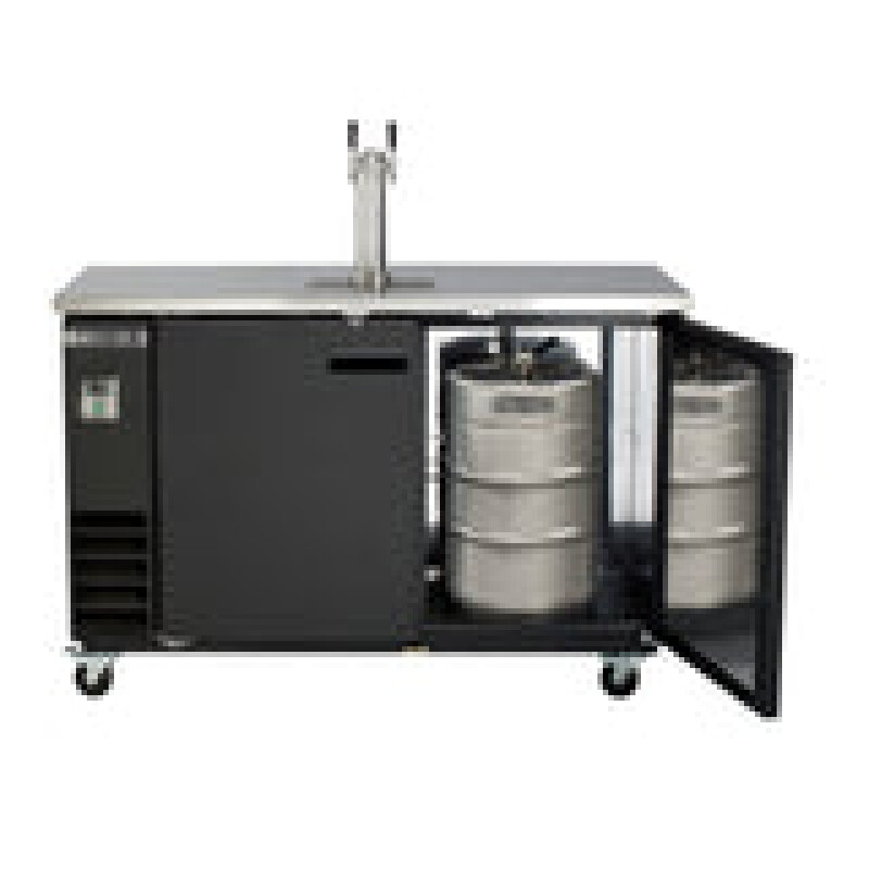 Maxx Cold Single Tower, 2 Tap Beer Dispenser, 2 Barrels/Kegs (402L) MXBD601BHC