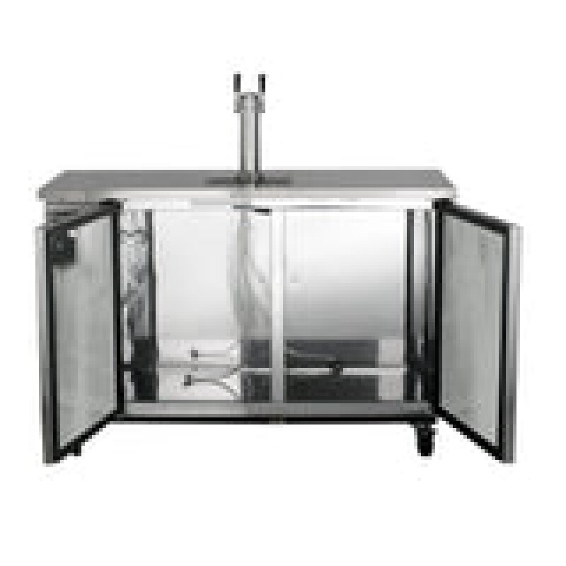 Maxx Cold Single Tower, 2 Tap Beer Dispenser, 14.2 cu. ft., 2 Barrels/Kets (402L) MXBD601SHC