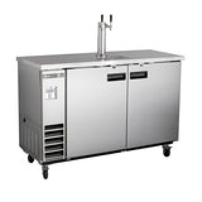 Maxx Cold Single Tower, 2 Tap Beer Dispenser, 14.2 cu. ft., 2 Barrels/Kets (402L) MXBD601SHC