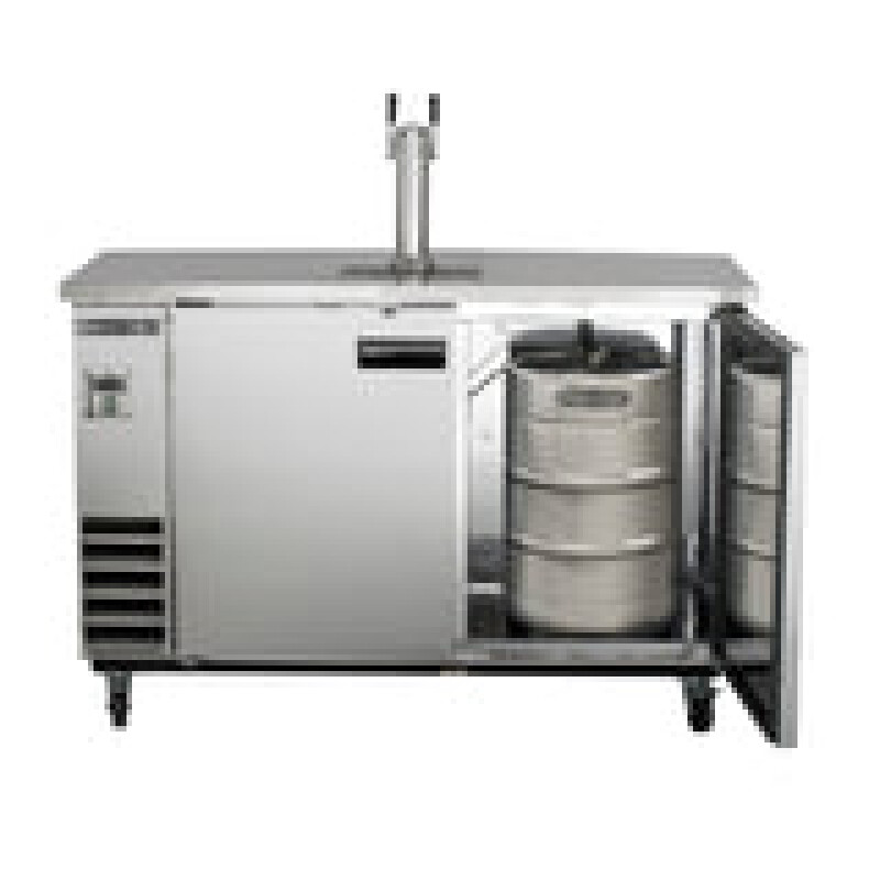 Maxx Cold Single Tower, 2 Tap Beer Dispenser, 14.2 cu. ft., 2 Barrels/Kets (402L) MXBD601SHC