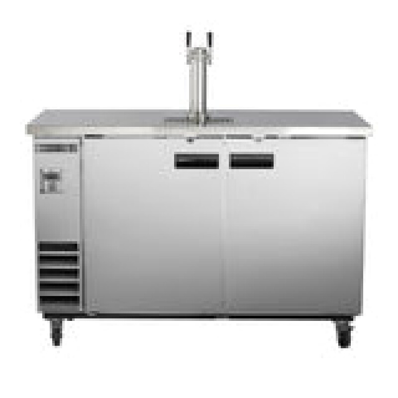 Maxx Cold Single Tower, 2 Tap Beer Dispenser, 14.2 cu. ft., 2 Barrels/Kets (402L) MXBD601SHC
