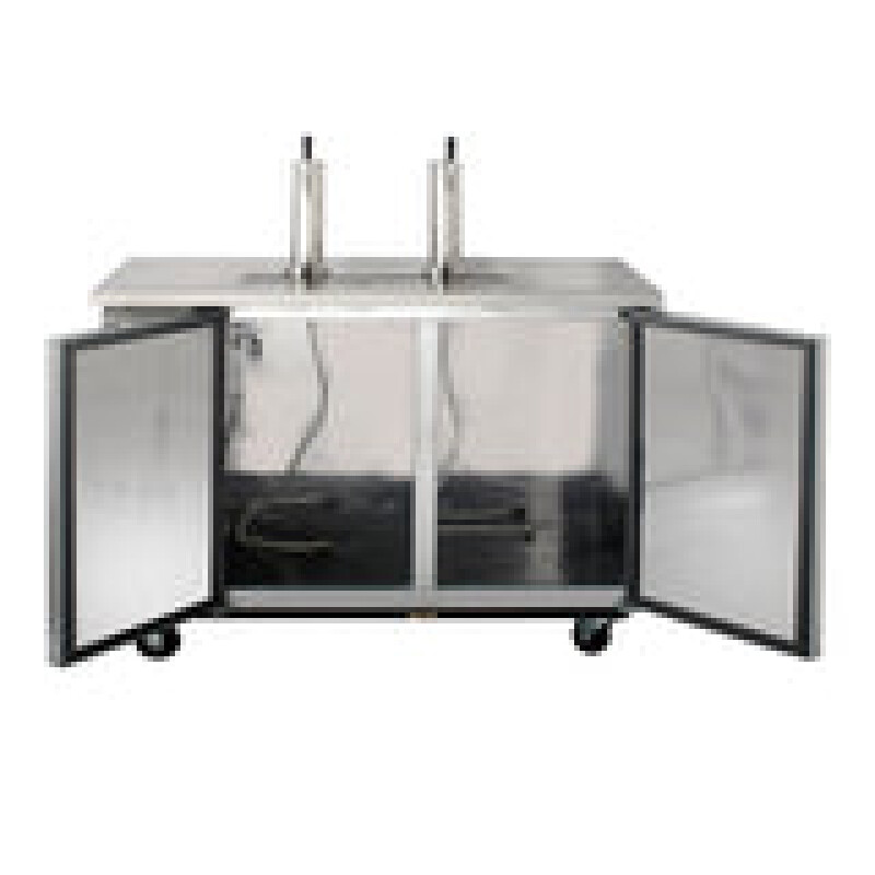 Maxx Cold Dual Tower Beer Dispenser, 14.2 cu. ft., 2 Barrels/Kegs (402L) MXBD602SHC