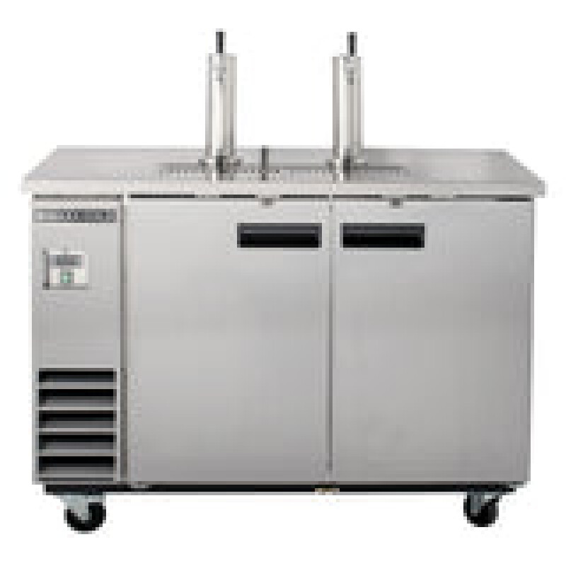 Maxx Cold Dual Tower Beer Dispenser, 14.2 cu. ft., 2 Barrels/Kegs (402L) MXBD602SHC