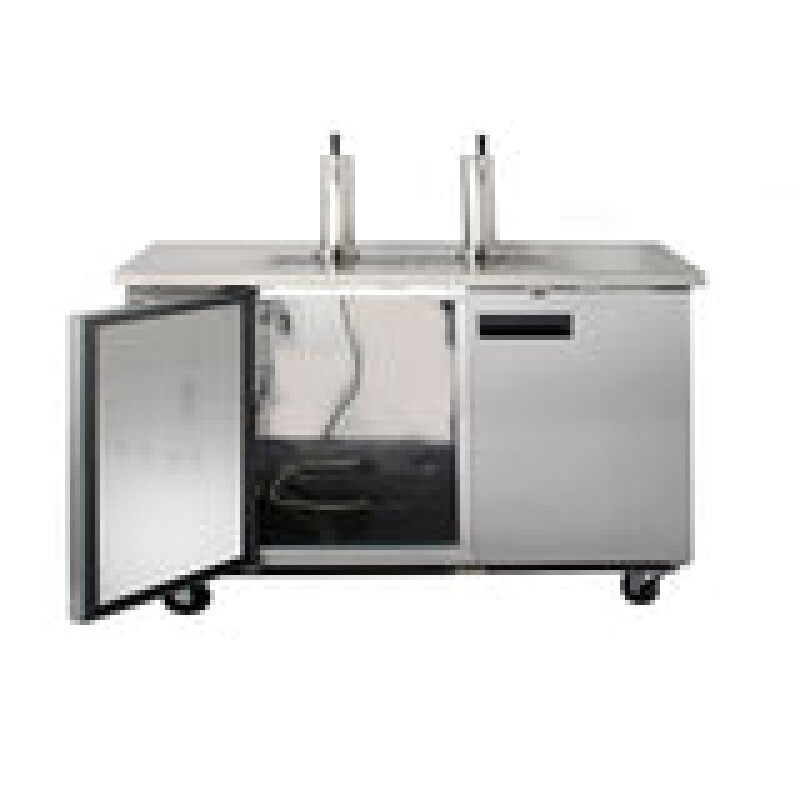 Maxx Cold Dual Tower Beer Dispenser, 14.2 cu. ft., 2 Barrels/Kegs (402L) MXBD602SHC