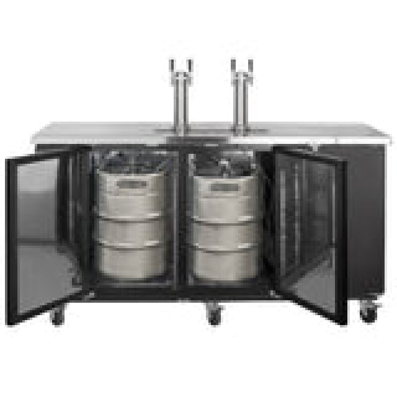 Maxx Cold Dual Tower, 2 Tap Beer Dispenser, 3 Barrels/Kegs (490L) MXBD722BHC