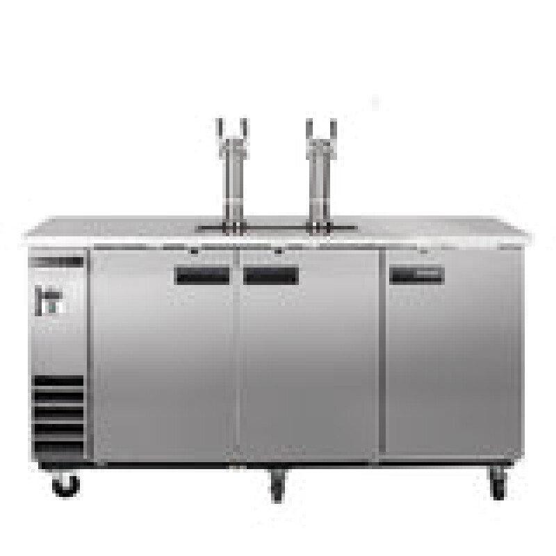 Maxx Cold Dual Tower, 2 Tap Beer Dispenser, 17.3 cu. ft., 3 Barrels/Kegs (490L) MXBD722SHC
