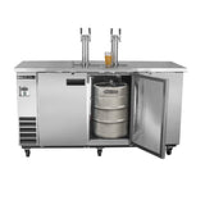 Maxx Cold Dual Tower, 2 Tap Beer Dispenser, 17.3 cu. ft., 3 Barrels/Kegs (490L)  MXBD722SHC