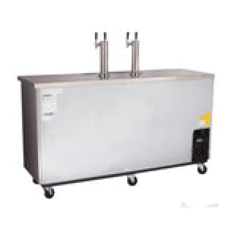 Maxx Cold Dual Tower, 2 Tap Beer Dispenser, 17.3 cu. ft., 3 Barrels/Kegs (490L)  MXBD722SHC