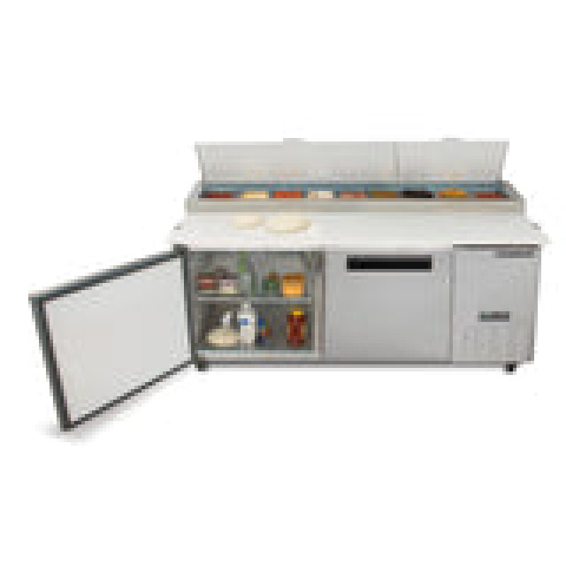 Maxx Cold X-Series Two-Door Refrigerated Pizza Prep Table MXCPP70HC