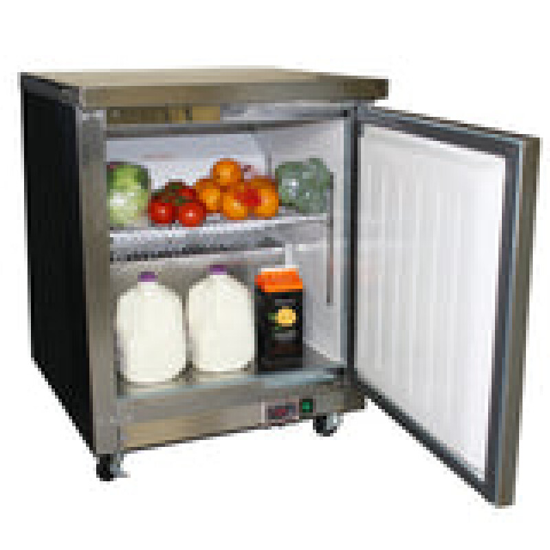 Maxx Cold Single Door Undercounter Refrigerator, 6.5 cu. ft. Storage Capacity MXCR27UHC