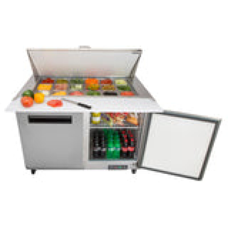 Maxx Cold X-Series Two-Door Refrigerated Mega Top Prep Table MXCR48MHC