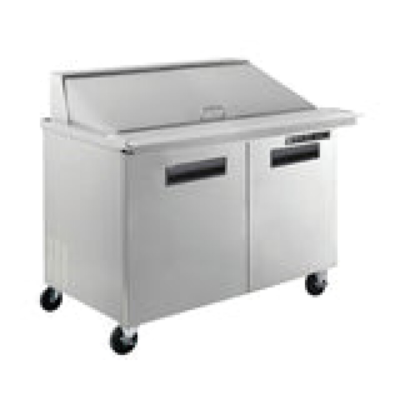Maxx Cold Two-Door Refrigerated Megatop Prep Unit, 12 cu. ft. Storage Capacity MXCR48MHC