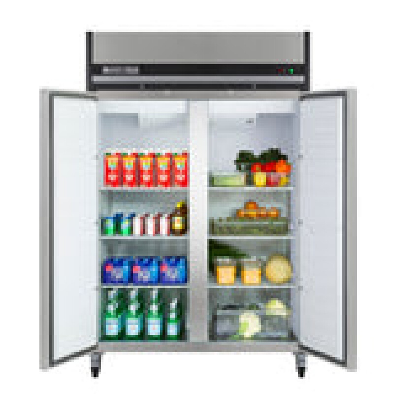 Maxx Cold Double Door Reach-In Refrigerator, Top Mount, 49 cu. ft., Energy Star, in Stainless Steel MXCR49FDHC