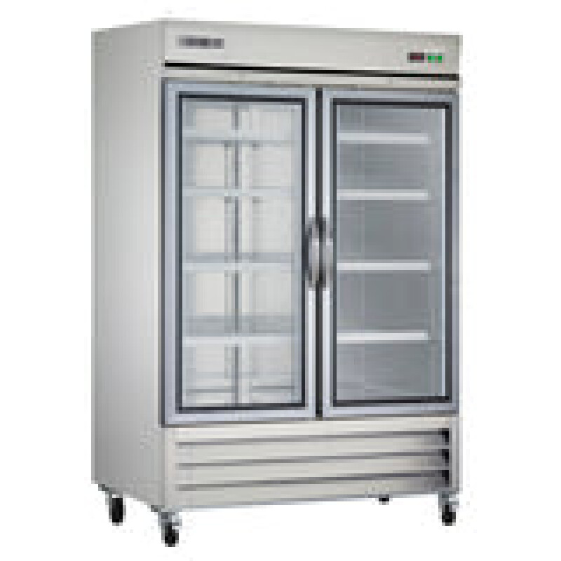 Maxx Cold Double Glass Door Reach-In Refrigerator, Bottom Mount, 49 cu. ft. MXCR49GDHC
