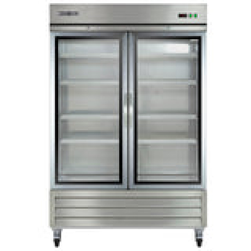 Maxx Cold Double Glass Door Reach-In Refrigerator, Bottom Mount, 49 cu. ft. MXCR49GDHC