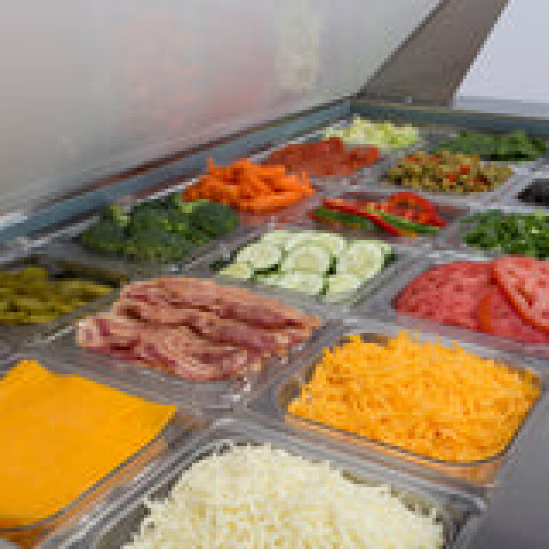 Maxx Cold X-Series Two-Door Refrigerated Mega Top Prep Table MXCR60MHC