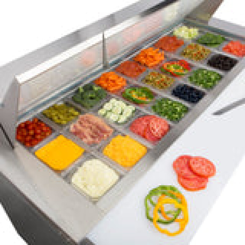 Maxx Cold Two-Door Refrigerated Megatop Prep Unit, 15.5 cu. ft. Storage Capacity MXCR60MHC