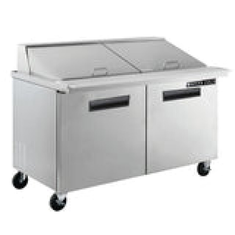 Maxx Cold Two-Door Refrigerated Megatop Prep Unit, 15.5 cu. ft. Storage Capacity MXCR60MHC