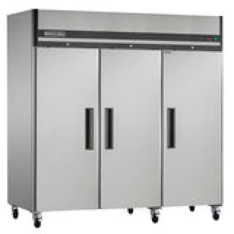 Maxx Cold Triple Door Reach-in Refrigerator, Top Mount, 72 cu. ft. Storage Capacity MXCR72FDHC