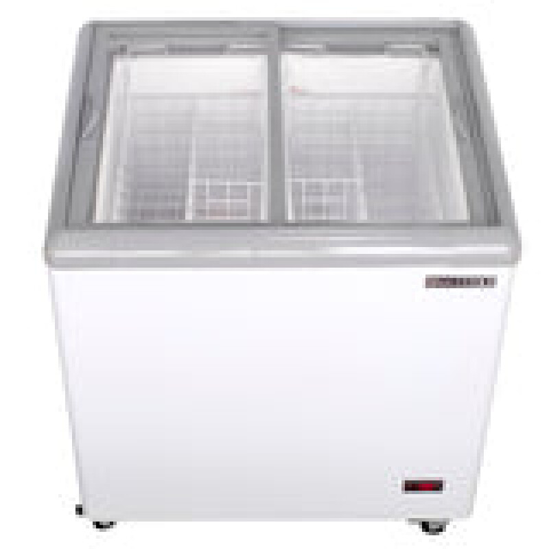 Maxx Cold Sliding Glass Top Mobile Ice Cream Display Freezer, 5.8 cu. ft. Storage Capacity MXF31F