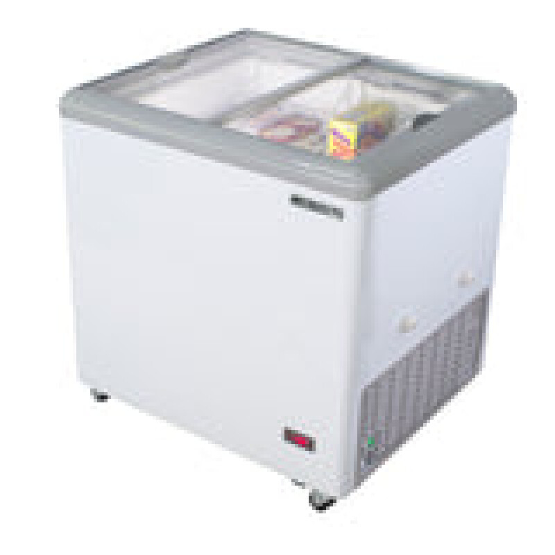 Maxx Cold Sliding Glass Top Mobile Ice Cream Display Freezer, 5.8 cu. ft. Storage Capacity MXF31F