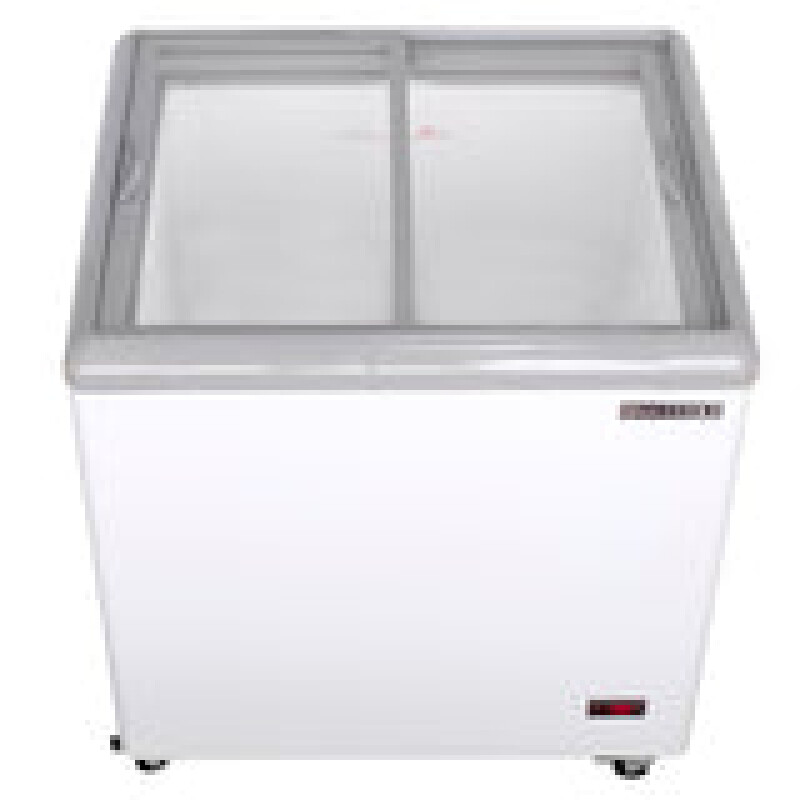 Maxx Cold Sliding Glass Top Mobile Ice Cream Display Freezer, 5.8 cu. ft. Storage Capacity MXF31F