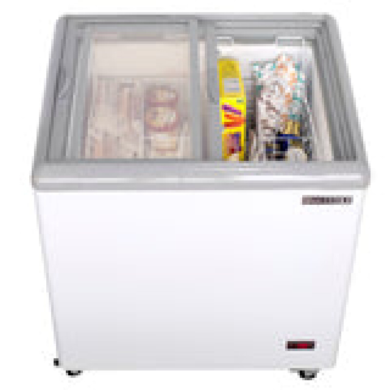 Maxx Cold Sliding Glass Top Mobile Ice Cream Display Freezer, 5.8 cu. ft. Storage Capacity MXF31F