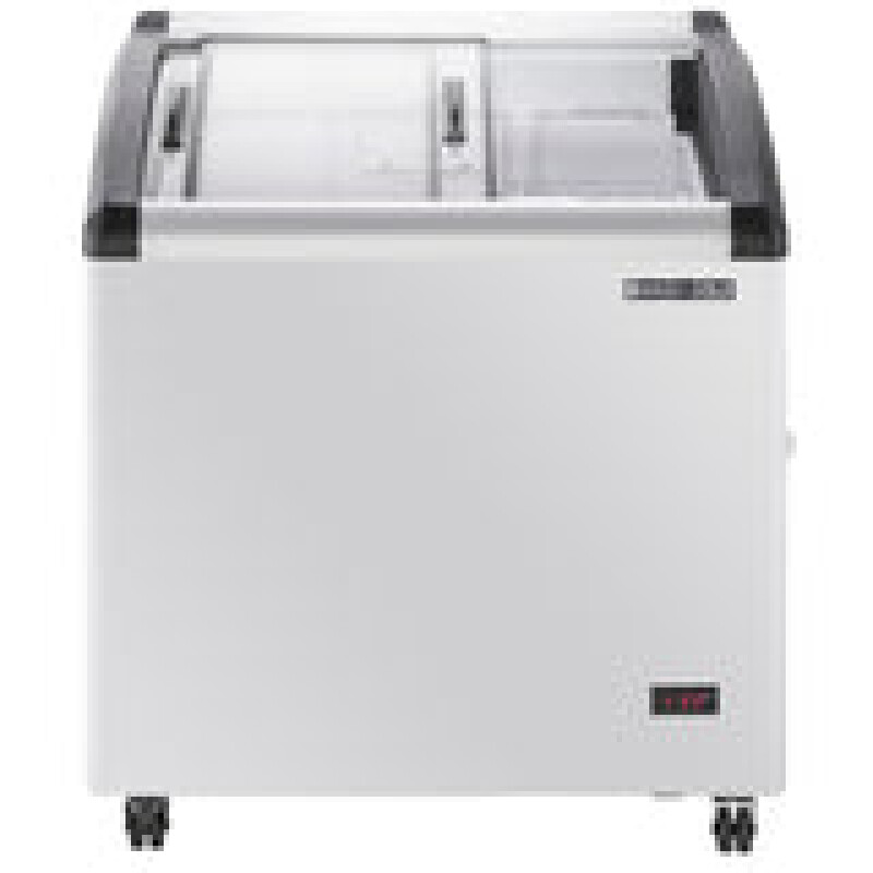 Maxx Cold Curved Glass Top Chest Freezer Display, 4.87 cu. ft. Storage Capacity MXF32CHC3