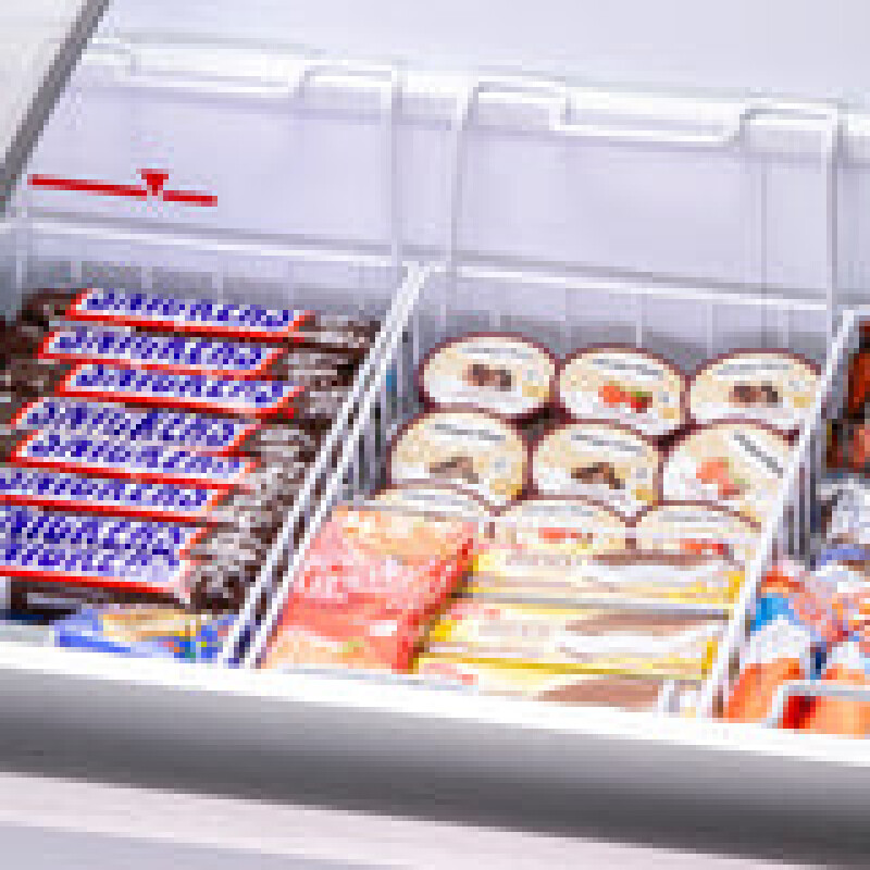 Maxx Cold Curved Glass Top Chest Freezer Display, 6.71 cu. ft. Storage Capacity MXF40CHC4