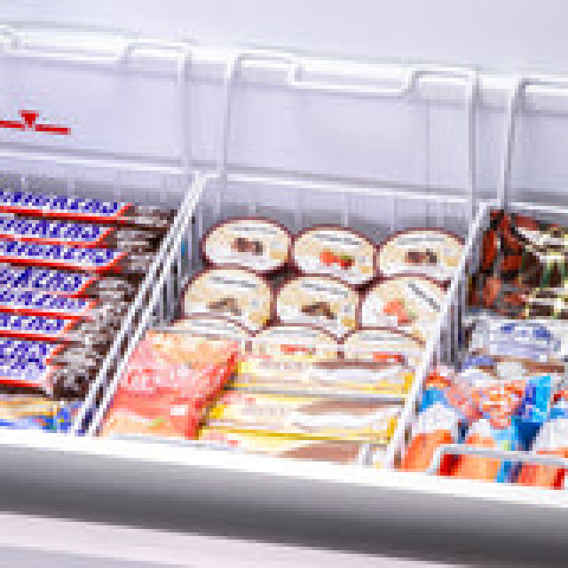 Maxx Cold Curved Glass Top Chest Freezer Display, 8.62 cu. ft. Storage Capacity MXF48CHC5