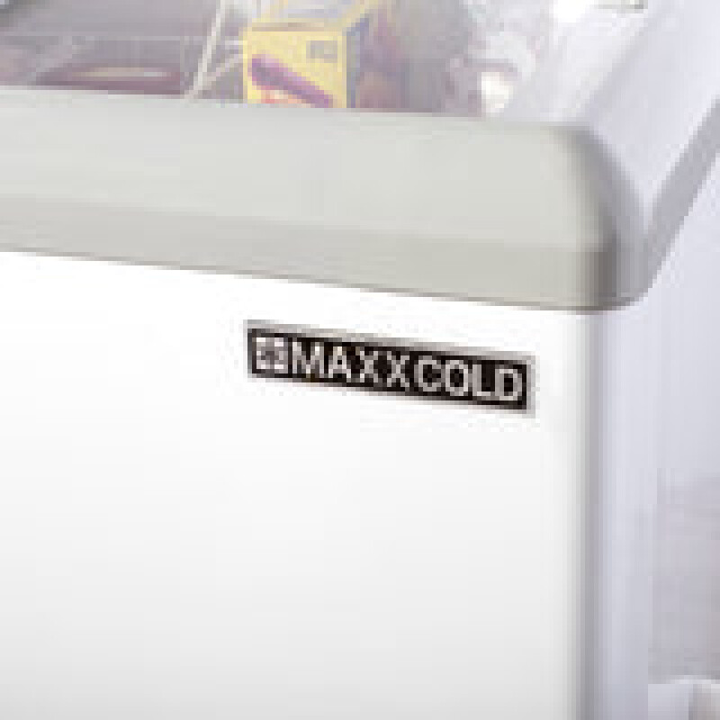 Maxx Cold Sliding Glass Top Mobile Ice Cream Display Freezer, 11 cu. ft. Storage Capacity MXF52F