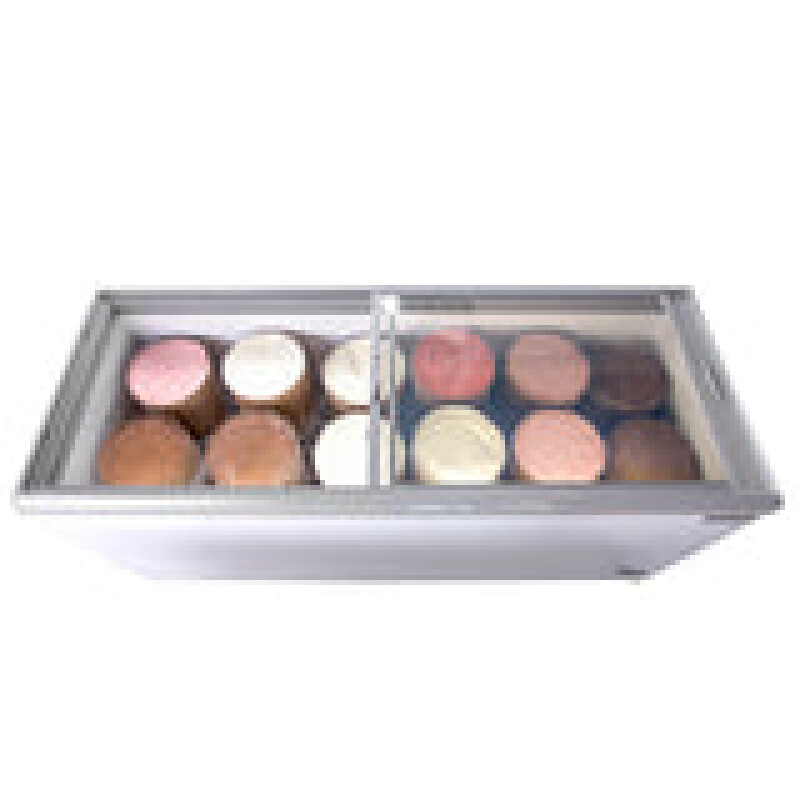 Maxx Cold Sliding Glass Top Mobile Ice Cream Display Freezer, 16 cu. ft. (453L) MXF71F